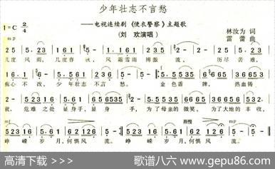 少年壮志不言愁（电视剧《便衣警察》主题歌） - 林汝为|雷蕾