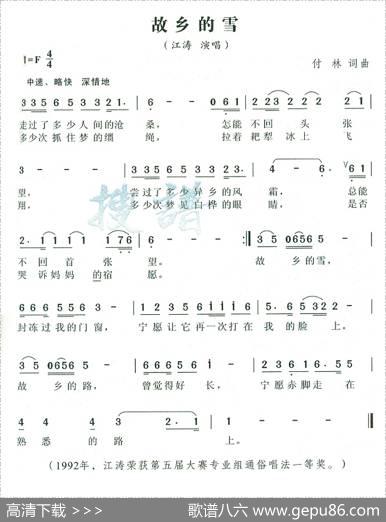 故乡的雪 - 付林|付林