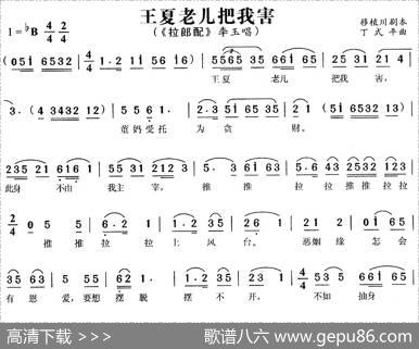 王夏老儿把我害（《拉郎配》李玉唱段）|丁式平