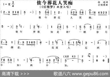 侬今葬花人笑痴（《红楼梦》林黛玉唱段） - 徐进|方绍墀