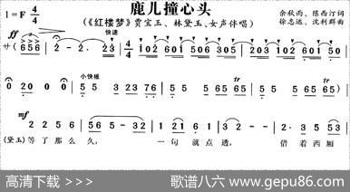 鹿儿撞心头（《红楼梦》贾宝玉、林黛玉唱段）