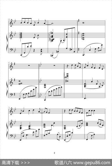 Ending（钢琴伴奏谱）