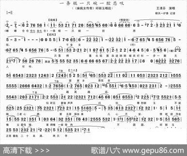 一条棍一只碗一腔悲叹（《麻风女传奇》邱丽玉唱段）