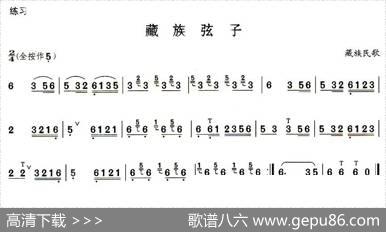 葫芦丝技巧练习之五：倚音练习