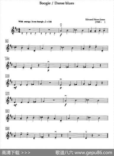 BoogieDanseblues（加拿大小提琴考级·预备级）