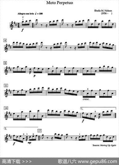 MotoPerpetuo（加拿大小提琴考级·第四级）