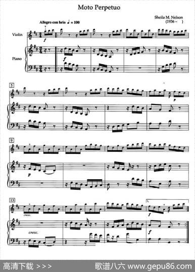 MotoPerpetuo（加拿大小提琴考级·第四级）