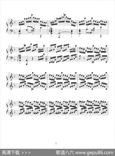 F大调练习曲|肖邦-chopin