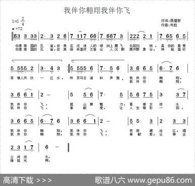 我伴你翱翔我伴你飞 - 聂建新|朱胜