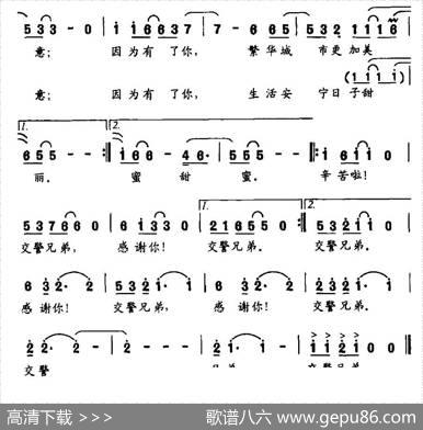 交警兄弟（靳洪涛王鹤琴词靳洪涛曲） - 靳洪涛王鹤琴|靳洪涛