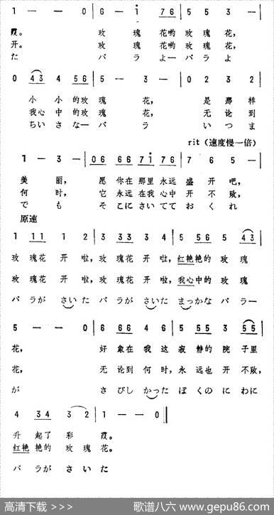 [日]玫瑰花开|陈永连译配