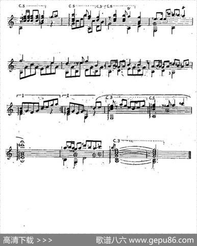十五的月亮（西班牙吉他古典式独奏）|铁源徐锡宜作曲、余音耕编曲
