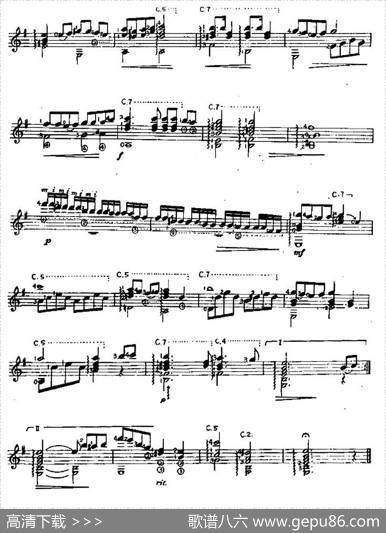 我衷心地感谢你（西班牙吉他古典式独奏）|[日]都仓俊作曲、余音耕编曲