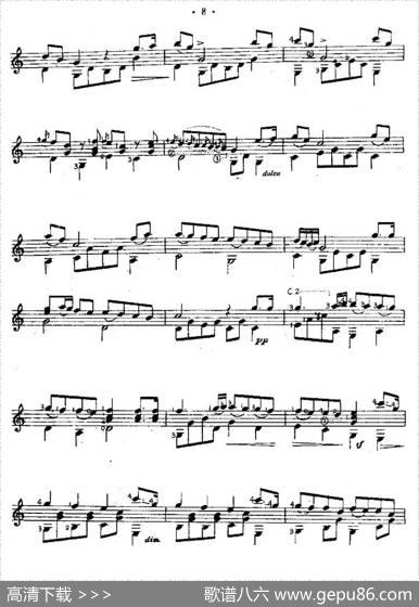 小夜曲（西班牙吉他古典式独奏）|[奥]海顿作曲、余音耕编曲