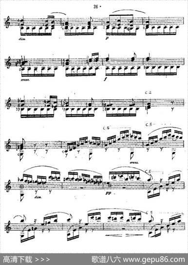 致爱丽丝（西班牙吉他古典式独奏）|[德]贝多芬作曲、余音耕编曲
