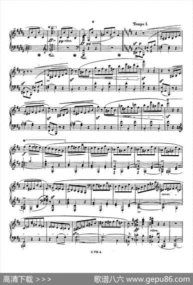 肖邦钢琴谐谑曲ChopinScherzo（No.1b小调，Op.20）