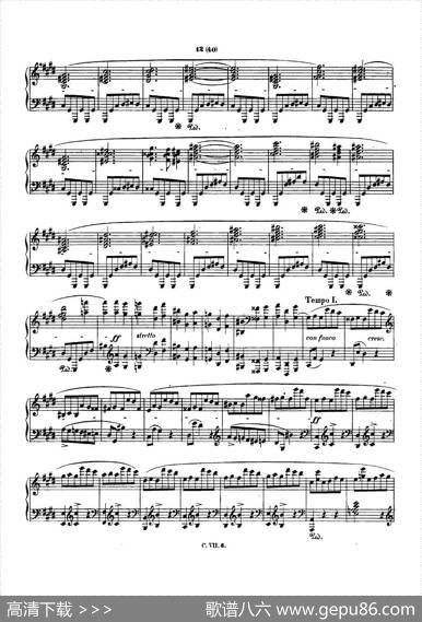 肖邦钢琴谐谑曲ChopinScherzo（No.3升c小调，Op.39）