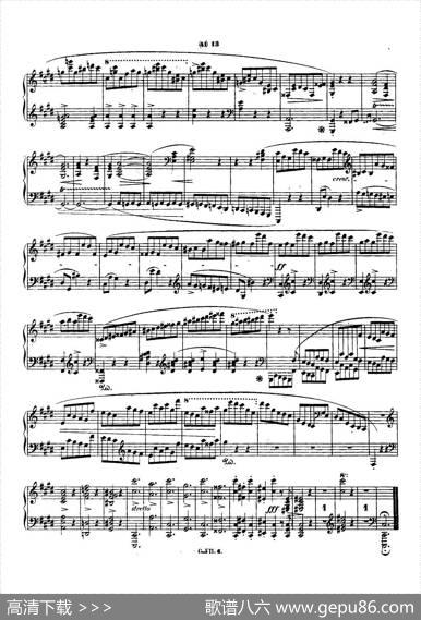肖邦钢琴谐谑曲ChopinScherzo（No.3升c小调，Op.39）