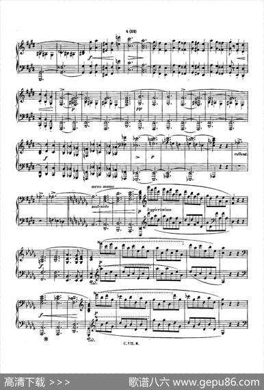 肖邦钢琴谐谑曲ChopinScherzo（No.3升c小调，Op.39）
