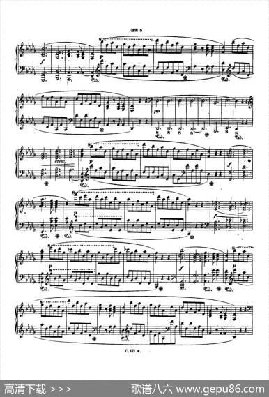 肖邦钢琴谐谑曲ChopinScherzo（No.3升c小调，Op.39）