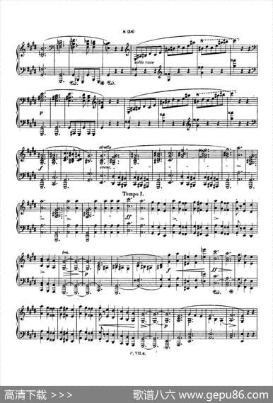 肖邦钢琴谐谑曲ChopinScherzo（No.3升c小调，Op.39）