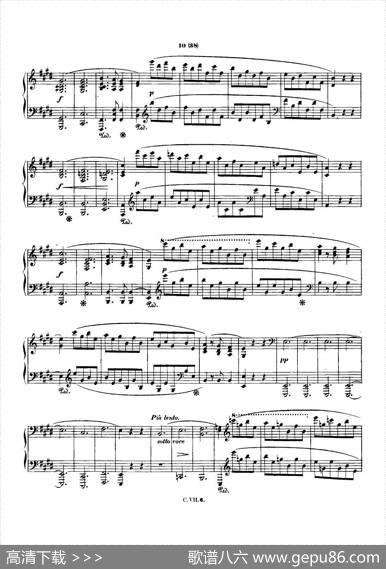 肖邦钢琴谐谑曲ChopinScherzo（No.3升c小调，Op.39）