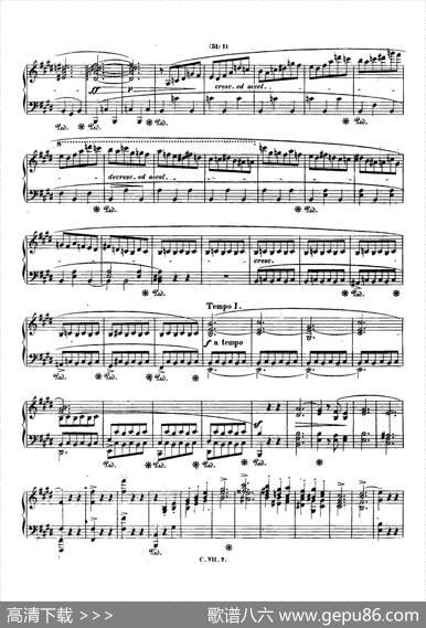 肖邦钢琴谐谑曲ChopinScherzo（No.4E大调，Op.54）