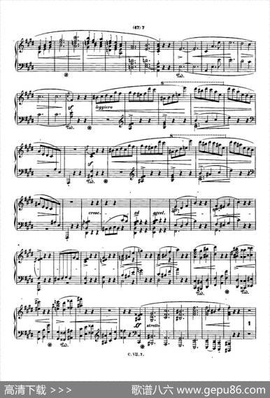 肖邦钢琴谐谑曲ChopinScherzo（No.4E大调，Op.54）