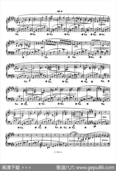 肖邦钢琴谐谑曲ChopinScherzo（No.4E大调，Op.54）