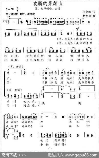 欢腾的景颇山 - 张金鹏|赵恕心