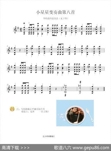 小星星变奏曲之八（小提琴独奏曲同时拉奏四根弦）|王少师编曲
