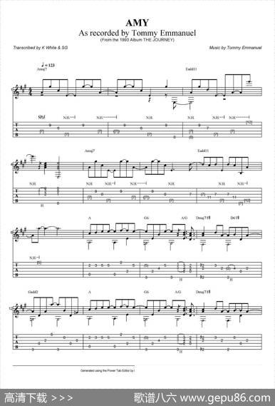 tommyemmanuel：amy（指弹吉他）|tommyemmanuel