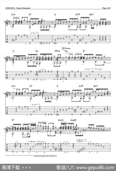 tommyemmanuel：angelina（指弹吉他）|tommyemmanuel