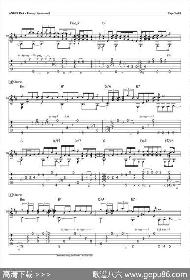 tommyemmanuel：angelina（指弹吉他）|tommyemmanuel