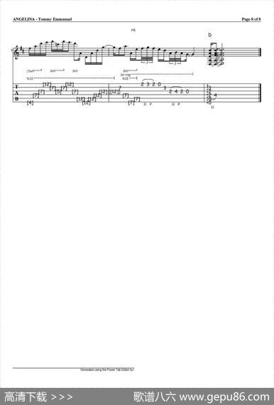 tommyemmanuel：angelina（指弹吉他）|tommyemmanuel