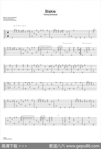 tommyemmanuel：biskie（指弹吉他）|tommyemmanuel
