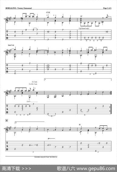 tommyemmanuel：borsalino（指弹吉他）|tommyemmanuel