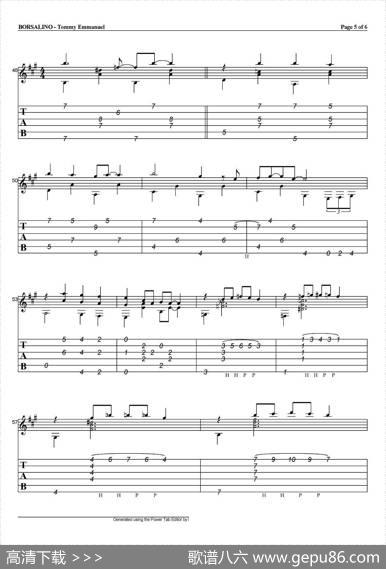 tommyemmanuel：borsalino（指弹吉他）|tommyemmanuel