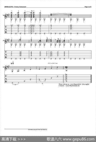 tommyemmanuel：borsalino（指弹吉他）|tommyemmanuel
