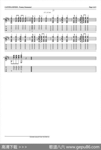 tommyemmanuel：cantinasenese（指弹吉他）|tommyemmanuel