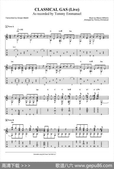 tommyemmanuel：classicalgas（指弹吉他）|tommyemmanuel