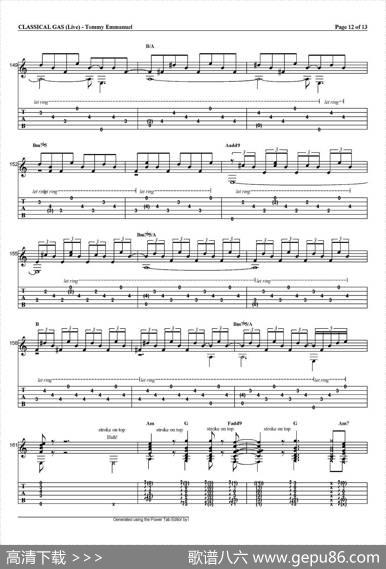 tommyemmanuel：classicalgas（指弹吉他）|tommyemmanuel