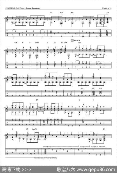 tommyemmanuel：classicalgas（指弹吉他）|tommyemmanuel