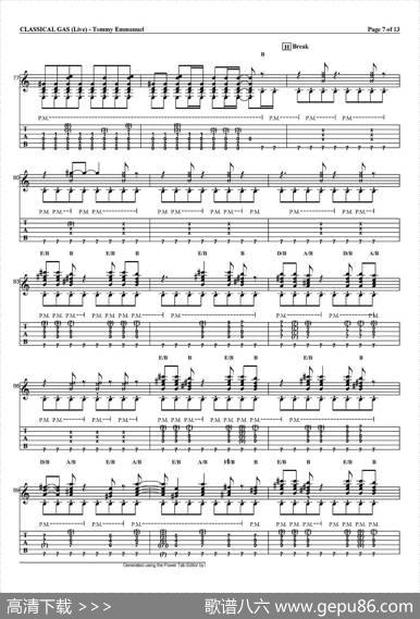 tommyemmanuel：classicalgas（指弹吉他）|tommyemmanuel