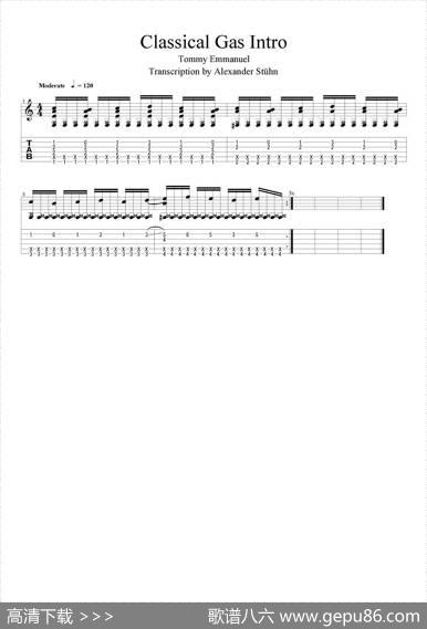 tommyemmanuel：classicalgasintro（指弹吉他）|tommyemmanuel