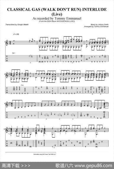 tommyemmanuel：classicalgas（walkdontrun）interlude|tommyemmanuel