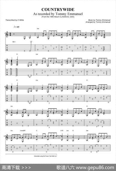 tommyemmanuel：countrywide（指弹吉他）|tommyemmanuel
