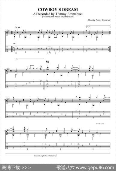 tommyemmanuel：cowboysdream|tommyemmanuel
