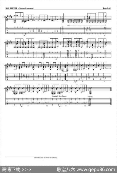 tommyemmanuel：daytripper（指弹吉他）|tommyemmanuel
