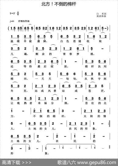 北方！不倒的棉杆 - 白术|黄清林
